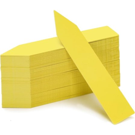 Kasvien nimikyltit ja kynä ulkokasveille, 100 kpl muovisia kasvien merkintöjä ja nimikylttejä puutarhakasvien nimilaput siemenille ja taimille