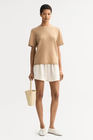 Soft Goat - Oversized t-shirt - M - Camel