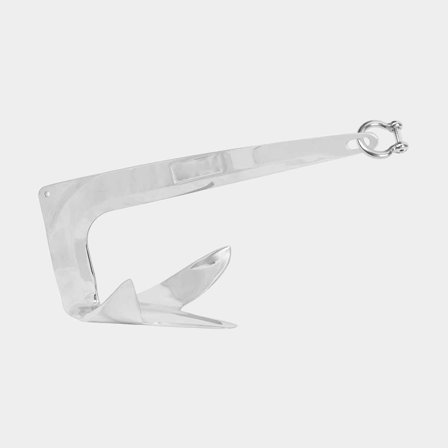 Bruce-anker NOCK Connector, roestvrij staal + D-sluiting, 10 kg