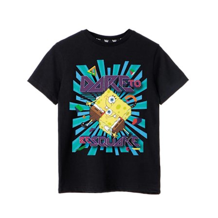 SpongeBob SquarePants Boys Dare To Be Square T-shirt 3-4 år