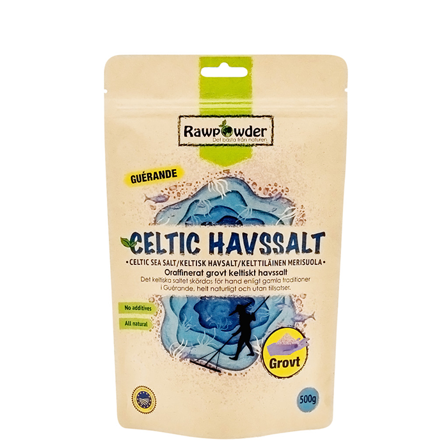 Rawpowder Celtic Sea Salt Grov 500 g
