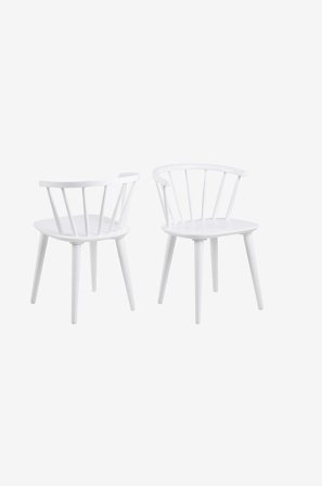 NORDFORM - Ida spisebordsstol 2-pak - Hvid - Stole - Fra Homeroom