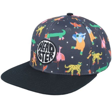 Headster - Svart snapback Keps - Kids Fauna Fiesta Black Snapback @ Hatstore