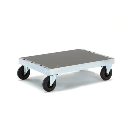 Plattformsvagn, 1000x700x300 mm, elförzinkad ram, MDF-skivor, utan broms