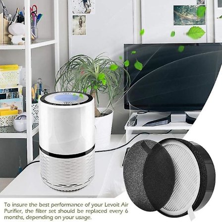 Ersättningsfilter -h132-rf För -luftrenare -h132, 2-pack Hepa och aktivt kolfilter