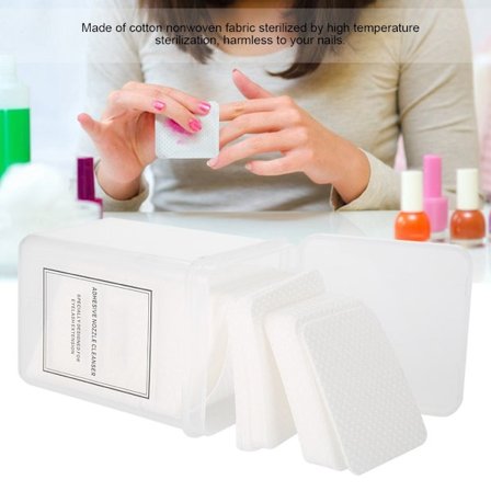 200 stk./sæt Negle Vatrondeller Papir Manicure Polerings Gel Remover Renser Serviet Fnullerfri Vatrondel