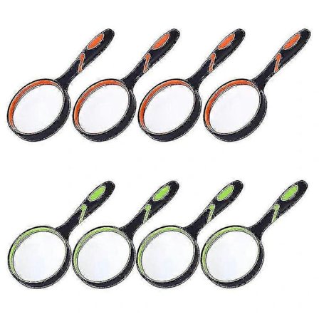 8 kpl 10x kädessä pidettävä suurennuslasi lukusuurennin senioreille ja lapsille, 50 mm suurennuslinssi W -Sy