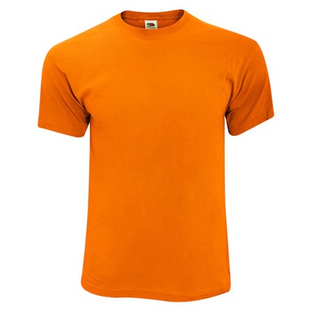 Fruit Of The Loom Original T-shirt för män, M, orange