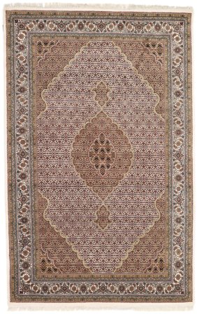 Tabriz Royal Rug 192X297 Brown/Orange Wool, India