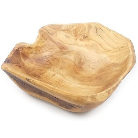 Træfrugt salat serveringsskål håndskåret rod skål kreativ stue massiv træ slik skål 20