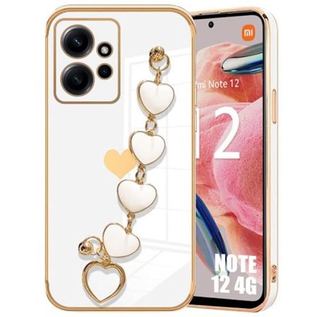 Coque - Xiaomi - Redmi Note 12 4G - Stötsäker - Ripsäker - Mjuk - Hjärtmotiv