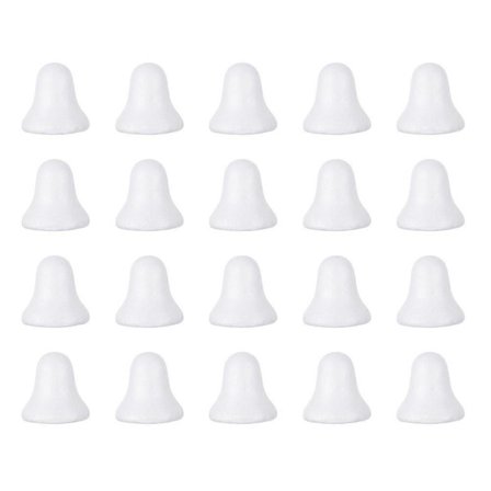 20 kpl Vaahtomuovista valmistettuja kulkusmallisia kulkusia Joulun DIY-askartelumateriaaleja [D]