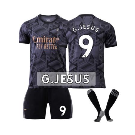 Arsenal 22/23 bortatröja G.Jesus No.9 fotbollströja 3-delade kit för barn Vuxna 26(145-150CM)