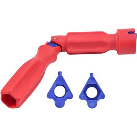 Slitesterkt verktøy for montering av toalettsete – Enkel installasjon og fjerning med justerbar hengselnøkkel | Plasthåndtak for komfortabelt grep