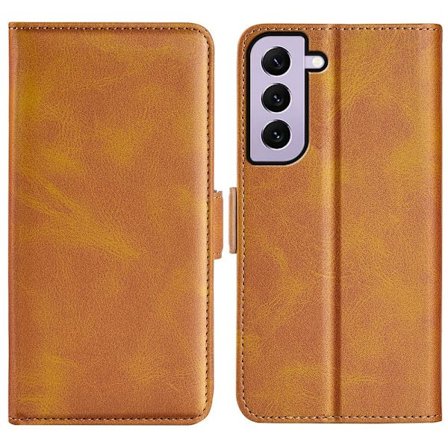 SKALO Samsung S23 Premium Wallet Flip Cover - Lys brun