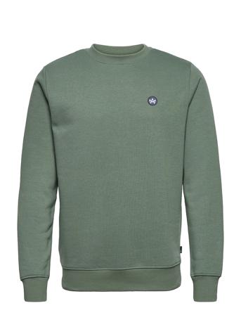 Lars Organic/Recycled Crew Sweat Sweat-shirt Tröja Grön Kronstadt