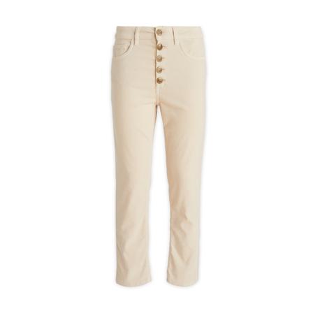 Dondup, Straight Trousers Beige, Dames, Maat:W26