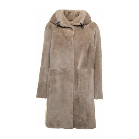 Suprema, Single-Breasted Coats Beige, Dames, Maat:M