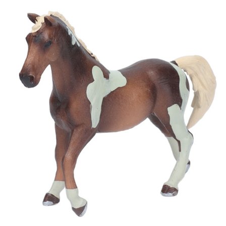 Trekna Hest Modell Barn Simulering Dyr Leketøy Malt Hest PL127-272