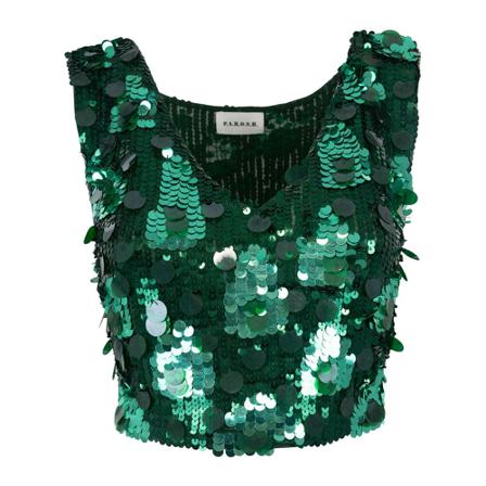 P.a.r.o.s.h. Sleeveless Tops Grøn, Dame