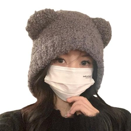 Afslappet fiskekasket blød plys holder varmen grå