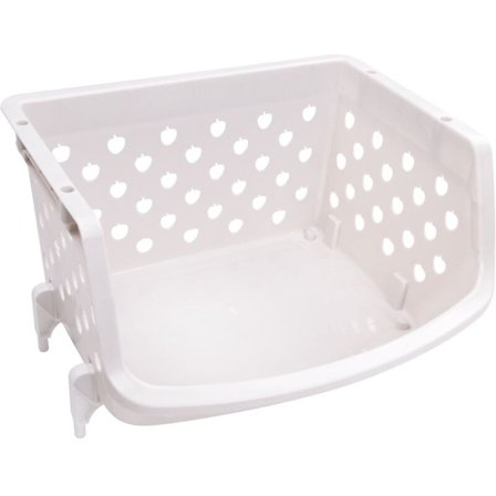 Kök Organizer Hylla Korg Stapelbar Enkelsidig Frukt Grönsak Förvaringslåda Beige