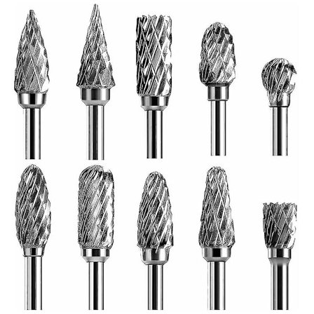 Tungstenkarbid Fræser Sæt til Træ, Tungsten Stål Rotationsfil