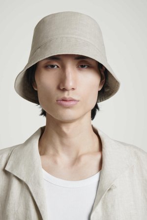 COS Linen Bucket Hat in Beige - Men