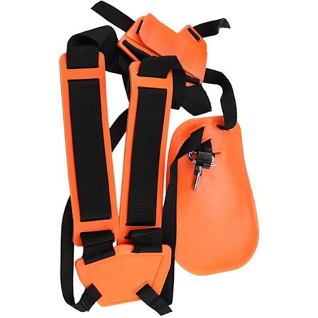 1PCS (orange) Trimmer Axelrem - Dubbel Axelrem Trimmer med Justerbar Hållbar Nylonbälte för Röjsåg eller Trädgårdspo