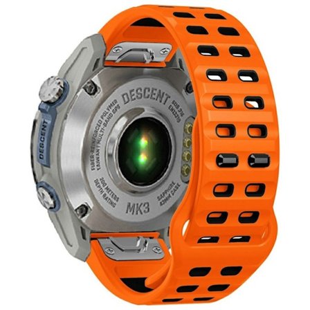 Garmin Fenix 8 47mm/7/6/6Pro etc. Tvåfärgat klockarmband i silikon - Orange