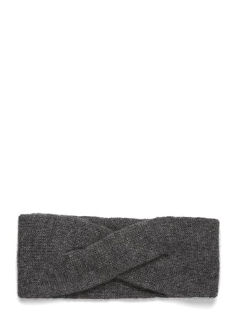 Wrap Headband Grey Davida Cashmere