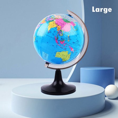 360-graders roterende studenterglobus Geografi Educational Childre Large