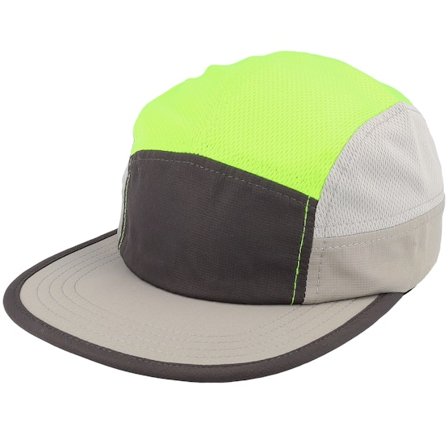 Kumo - Zwart 5panel Cap - Sport Neon Yellow/Black/Grey 5-panel @ Hatstore