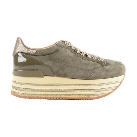 Hogan Sneakers Maxiplatform , Grijs , Dames , Maat: 37 EU