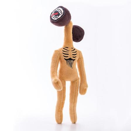 Anime Siren Head Plysjleke, Skrekk Svart Tegneserie Leker - 40cm Brown SirenHead
