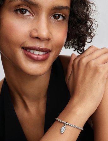 Pandora Openable Coffin Sterling Silver Dangle With Clear Cubic Zirconia And Glittery Teal Glow In The Dark - Silver - ONE SIZE