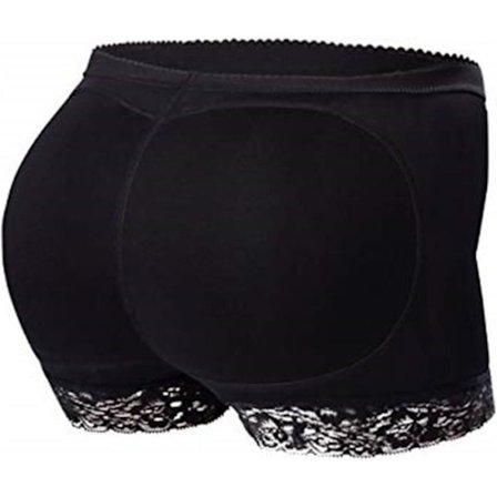 Svarta push-up trosor i spets för kvinnor - Butt Lifter - Storlekar S till 3XL