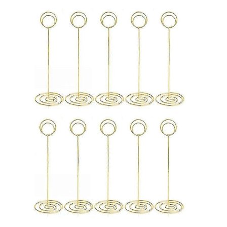 Pöytänumeronpidikkeet 10 kpl - 22 cm korkeat paikkakortin pidikkeet korkeat pöytänumerotelineet hääjuhliin