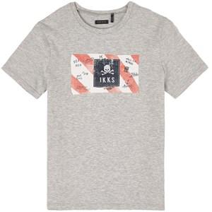 Kids - IKKS Grey Skull Logo T-Shirt 6 years - Tops - 6 years - Grey - Junge