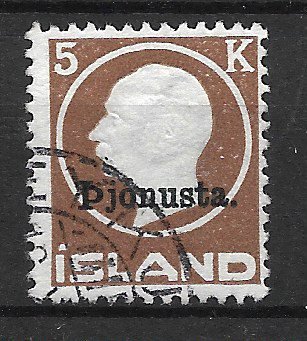 Island 1942 - AFA Tjenestemærke 42 - Stemplet