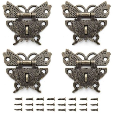 4 kpl Pronssinen Hasp Korurasia Salpa Huonekalulukko