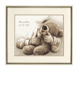 Stickpackung Bild Teddybär