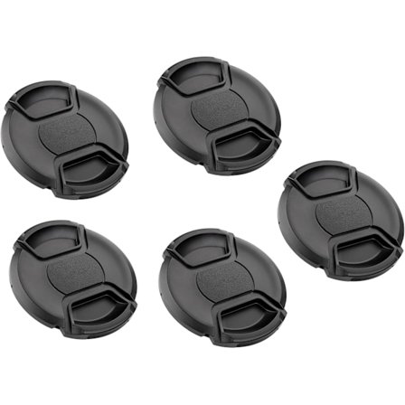 (5 stk.) 52 mm frontlinsefilter klikk-på-klypelokk, 52 mm linsedeksel, 52 mm beskyttelsesdeksel for DSLR SLR-kameralinse