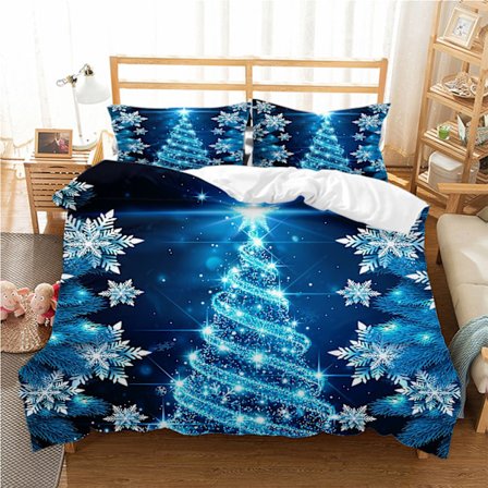 Joulu 3D Digitaalisesti Painettu Vuodevaatteet Peitto Pussilakana Yksikokoinen Kaksinkertainen