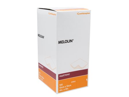 Melolin Steril 10 x 10 cm, 100 stk.