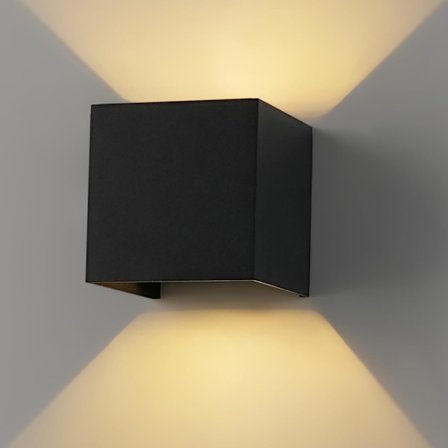 Utendørs Innendørs Vegglampe Vanntett, Veggbelysningsarmatur Lysstråle Justerbar for Hage Stue Soverom Trapp.-maks