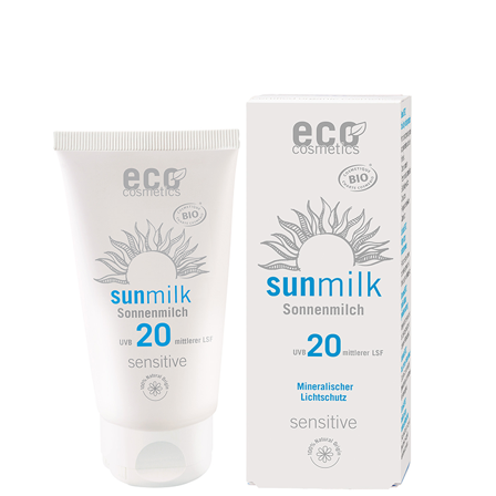 Eco Cosmetics Solskydd Känslig Hud SPF 20 75 ml