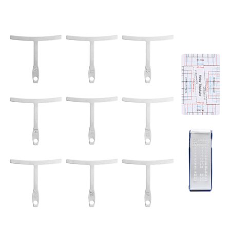 Luthier Værktøjer Radius Gauge Streng Gauge Lineal Måleværktøj til Guitar Bas Reparation Vedligeholdelse