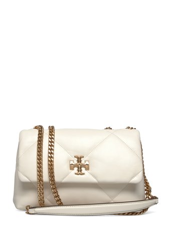 Tory Burch Kira Diamond Quilt Small Convertible Shoulder Bag Kräm