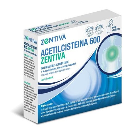 Acetilcisteina 600 Zentiva 10 Bustine